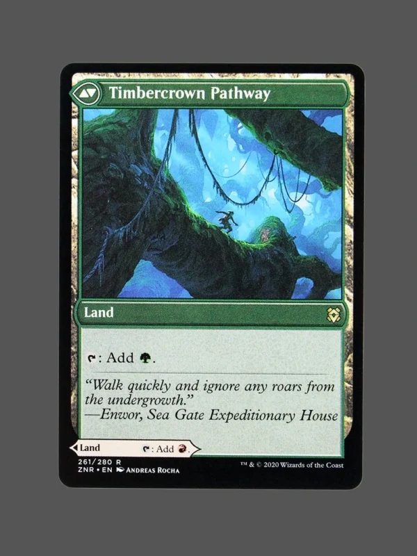 Timbercrown Pathway Holo MTG Proxy | Zendikar Rising