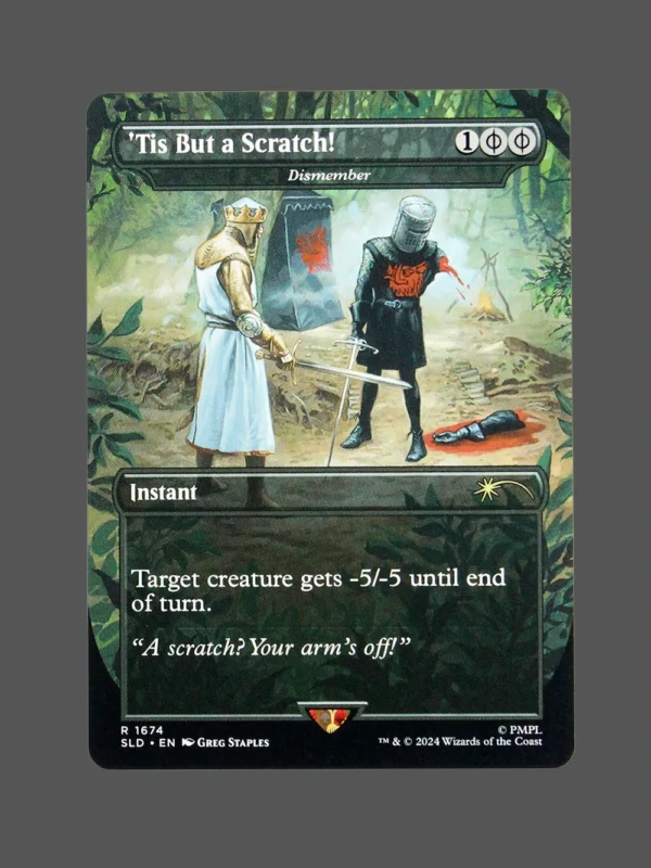 'Tis But a Scratch! Holo MTG Proxy | Secret Lair Drop