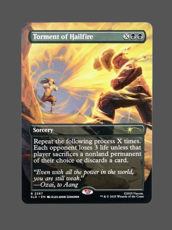 Torment of Hailfire Holo MTG Proxy | Secret Lair Drop