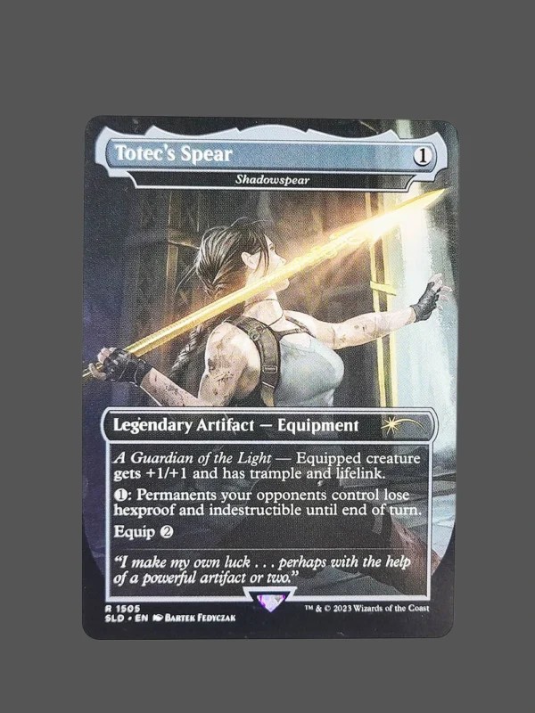 Totec's Spear Holo MTG Proxy | Shadowspear