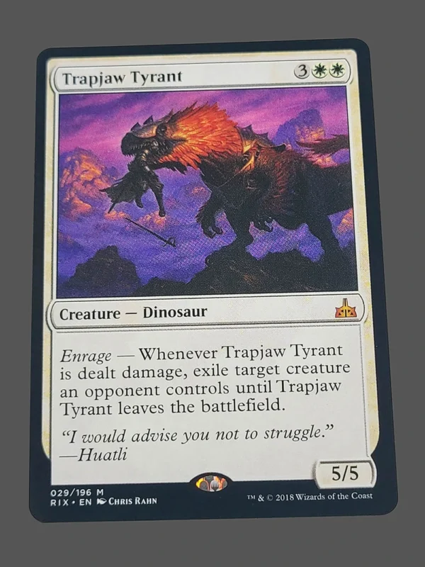 Trapjaw Tyrant Holo MTG Proxy | Rivals of Ixalan