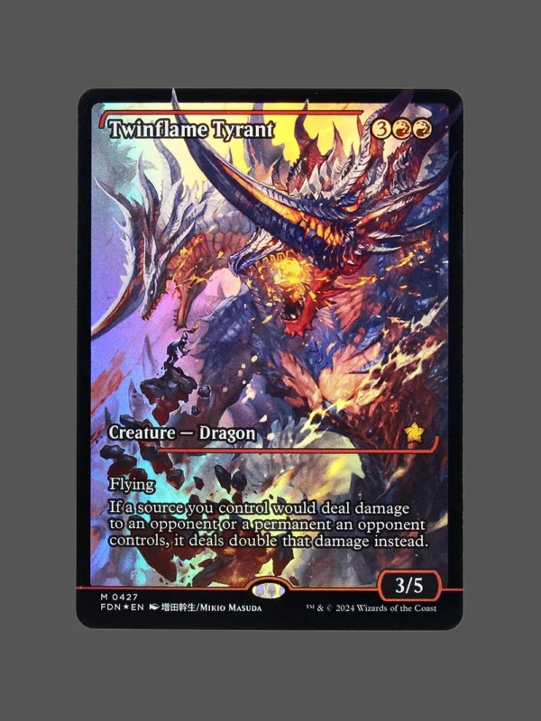 Twinflame Tyrant Foil MTG Proxy | Foundations