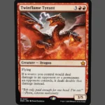 Twinflame Tyrant Holo MTG Proxy | Foundations