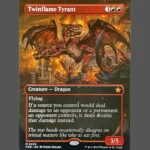 Twinflame Tyrant Holo MTG Proxy | Foundations