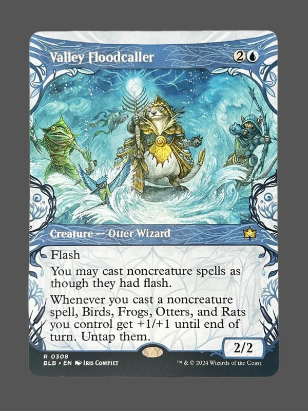 Valley Floodcaller Holo MTG Proxy | Bloomburrow