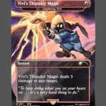 Vivi's Thunder Magic Holo MTG Proxy | Secret Lairs
