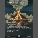 Volcano of Roku's Island Holo MTG Proxy | The Lost Expedition