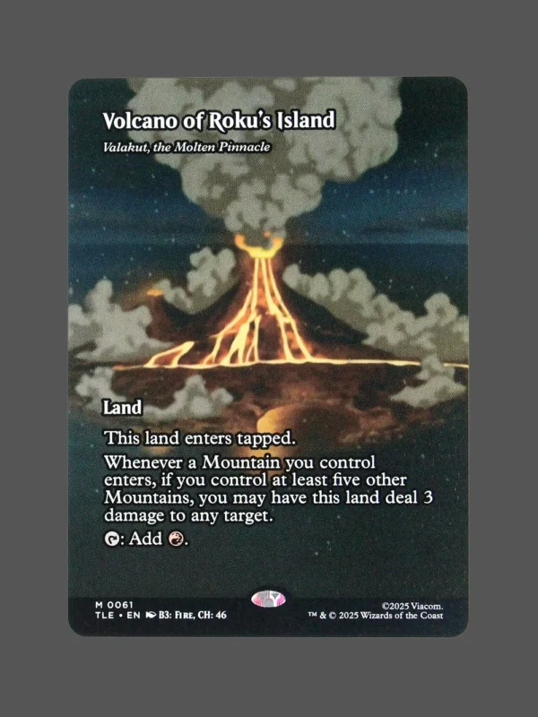 Volcano of Roku's Island Holo MTG Proxy | The Lost Expedition