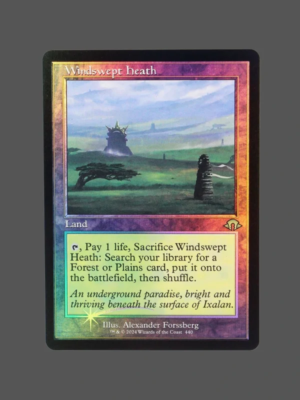 Windswept Heath Foil MTG Proxy | The Lost Caverns of Ixalan