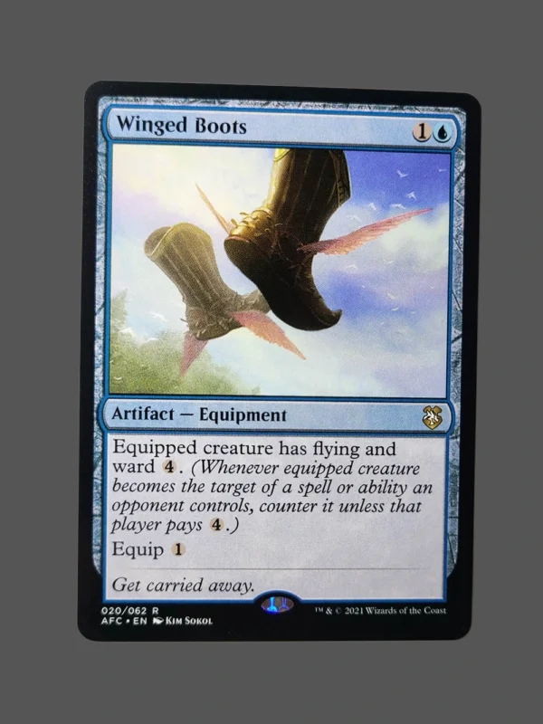 Winged Boots Holo MTG Proxy | Adventures in the Forgotten Realms