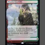Wooded Foothills Foil MTG Proxy | Zendikar Rising