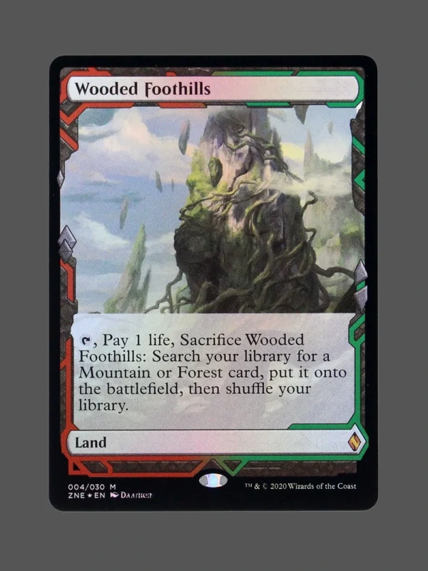 Wooded Foothills Foil MTG Proxy | Zendikar Rising