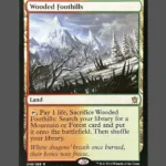 Wooded Foothills Holo MTG Proxy | Khans of Tarkir