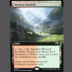 Wooded Foothills Holo MTG Proxy | March of the Machine
