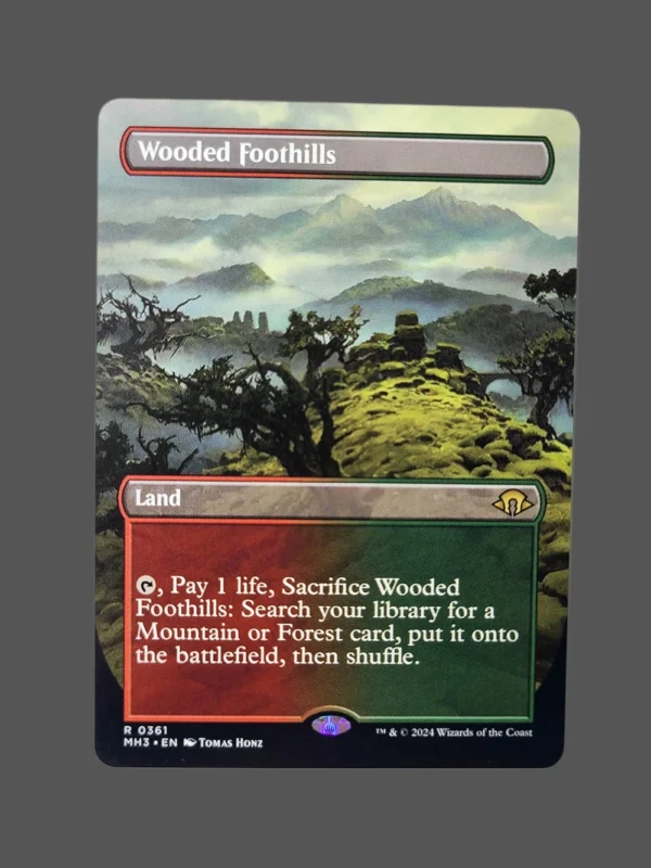Wooded Foothills Holo MTG Proxy | Modern Horizons 3