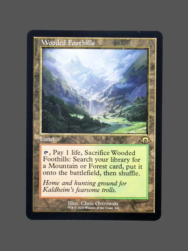 Wooded Foothills Regular MTG Proxy | Kaldheim