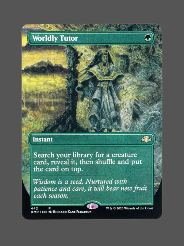 Worldly Tutor Holo MTG Proxy | Duskmourn
