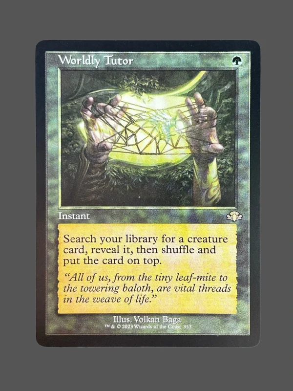 Worldly Tutor Regular MTG Proxy | The Lost Caverns of Ixalan