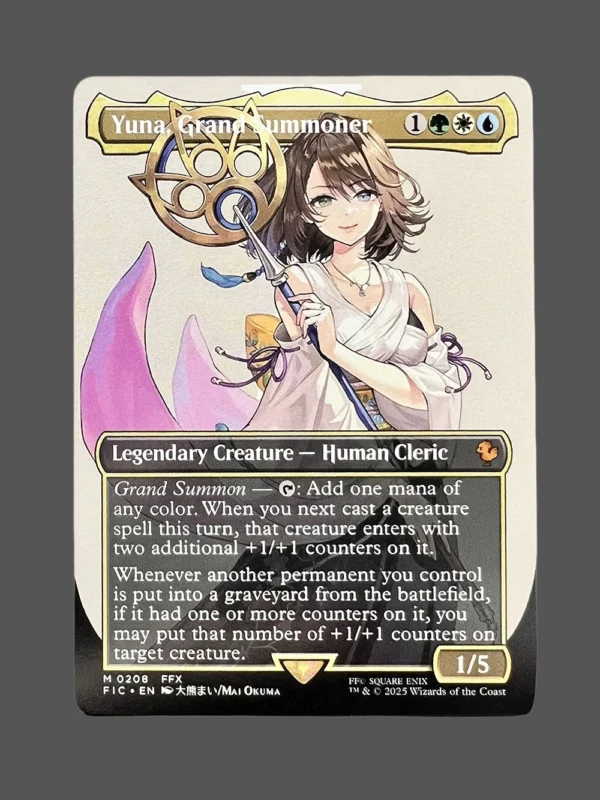 Yuna, Grand Summoner Holo MTG Proxy | Final Fantasy Commander
