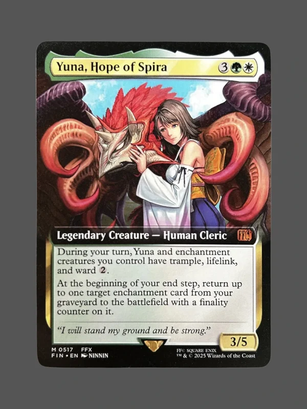 Yuna, Hope of Spira Holo MTG Proxy | Final Fantasy