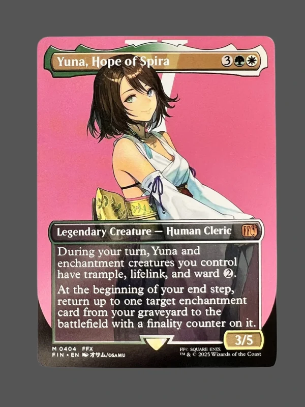 Yuna, Hope of Spira Holo MTG Proxy | Final Fantasy
