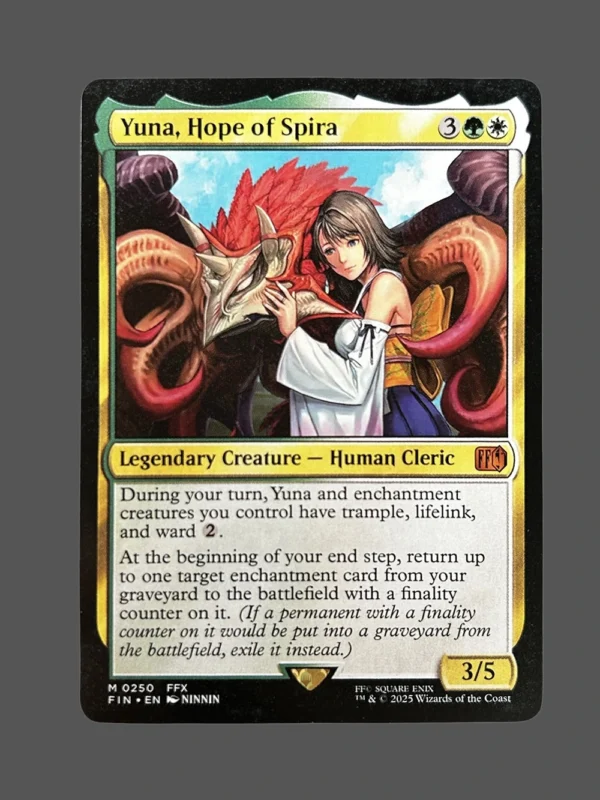Yuna, Hope of Spira Holo MTG Proxy | Final Fantasy