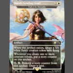 Yuna's Sending Staff Holo MTG Proxy | Secret Lairs