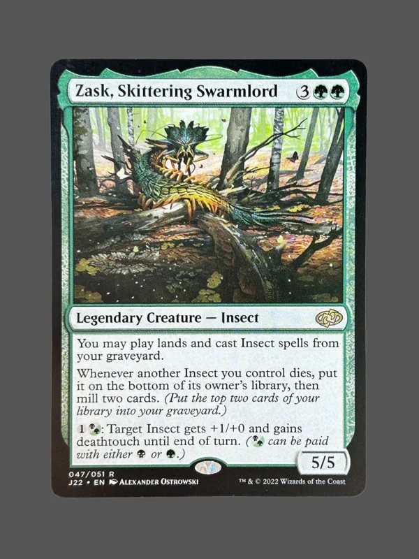Zask, Skittering Swarmlord Holo MTG Proxy | Jumpstart 2022