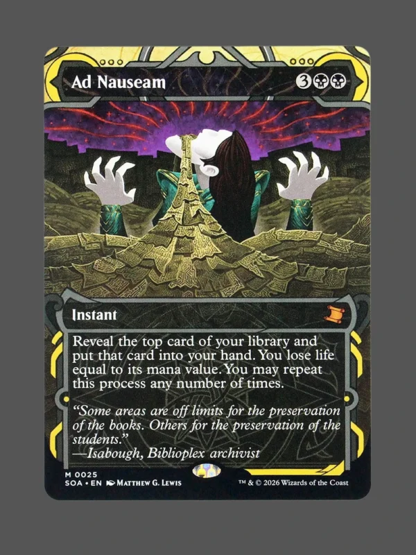 Ad Nauseam Holo MTG Proxy | Streets of New Capenna