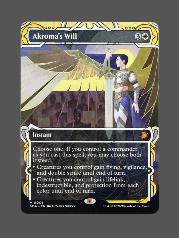 Akroma's Will Holo MTG Proxy | Streets of New Capenna