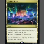 City of Brass Holo MTG Proxy | The Lost Caverns of Ixalan