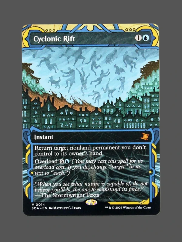 Cyclonic Rift Holo MTG Proxy | Streets of New Capenna