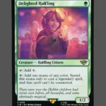 Delighted Halfling Holo MTG Proxy | Lost Caverns of Ixalan
