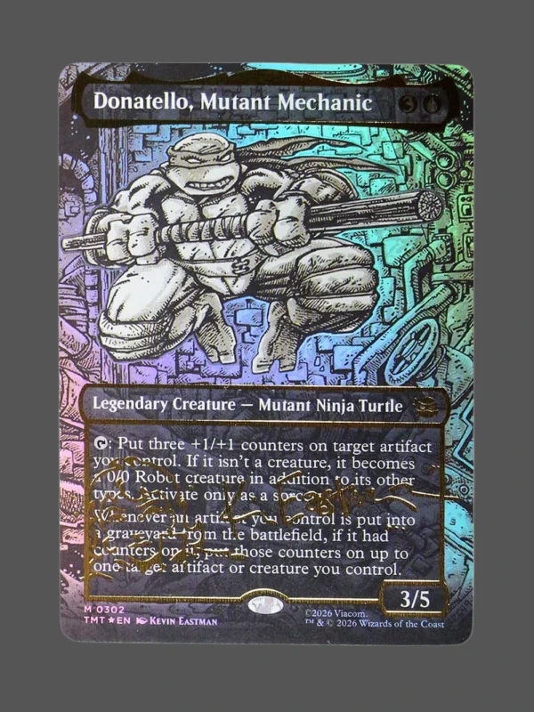 Donatello, Mutant Mechanic Foil MTG Proxy | TMNT