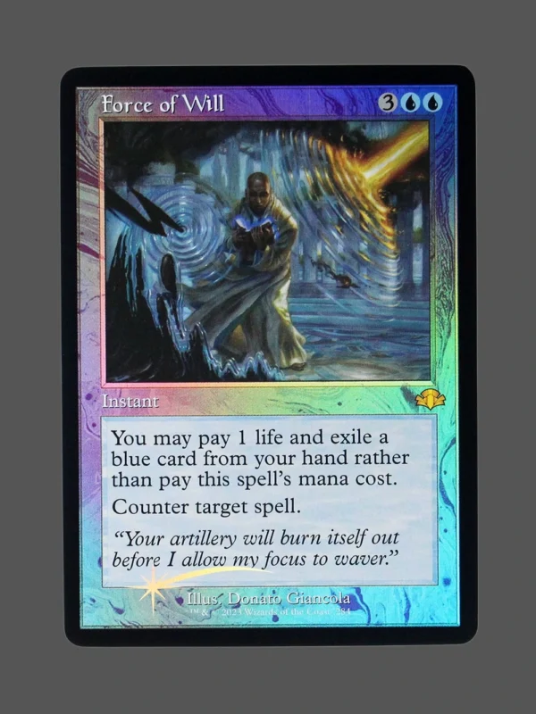 Force of Will Foil MTG Proxy | The Lost Caverns of Ixalan
