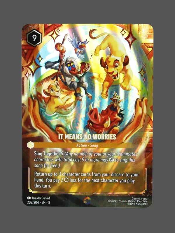 It Means No Worries Foil DisneyLorcana Proxy | The First Chapter
