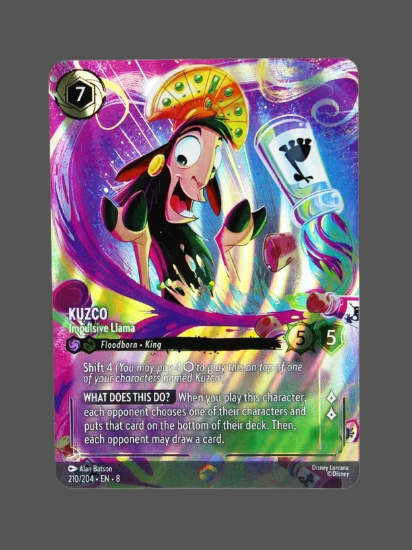 Kuzco Impulsive Llama Foil DisneyLorcana Proxy | Floodborn