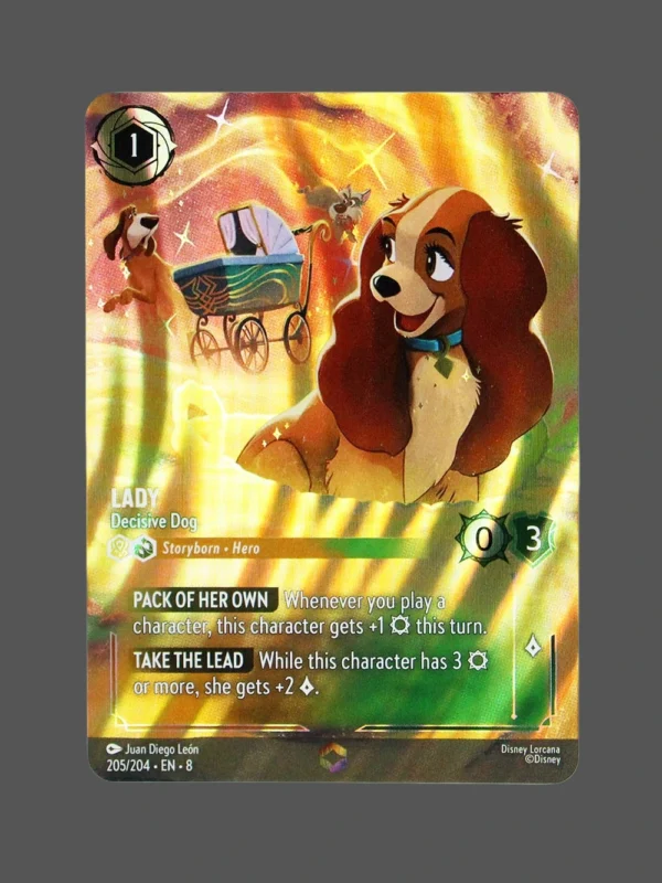Lady Decisive Dog Foil DisneyLorcana Proxy | Enchanted