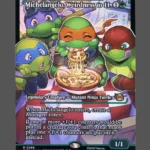 Michelangelo, Weirness to 11 Foil MTG Proxy | TMNT