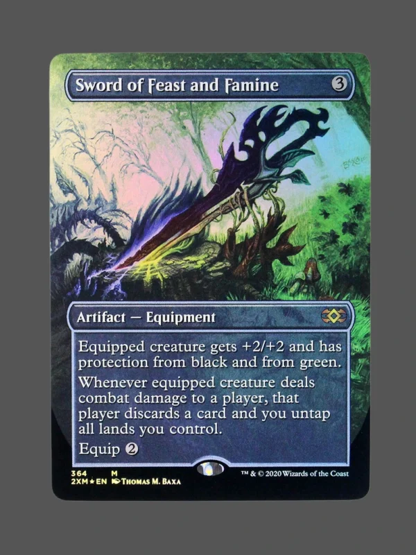 Sword of Feast and Famine Foil MTG Proxy | Modern Horizons 2