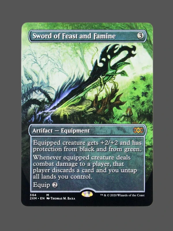 Sword of Feast and Famine Holo MTG Proxy | Double Masters 2020