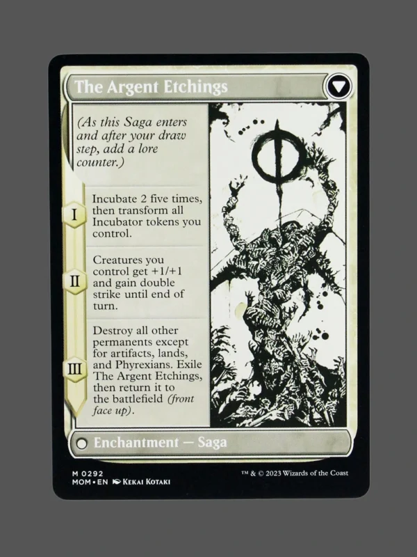 The Argent Etchings Holo MTG Proxy | March of the Machine