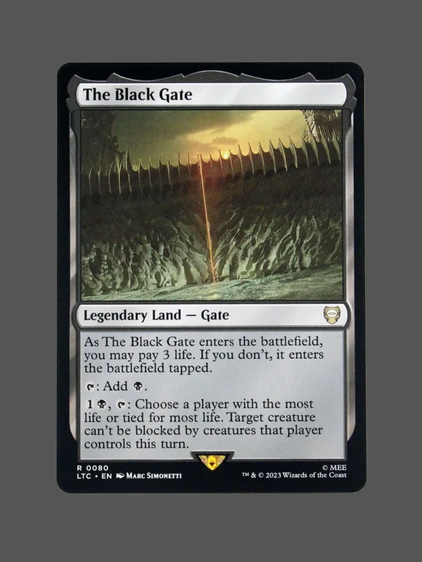 The Black Gate Holo MTG Proxy | Lost Caverns of Ixalan