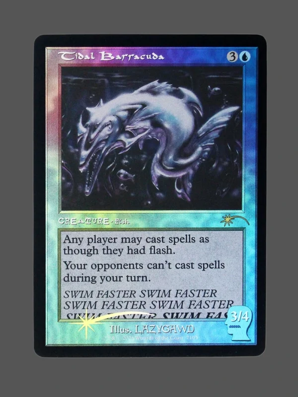 Tidal Barracuda Foil MTG Proxy | Commander 2021
