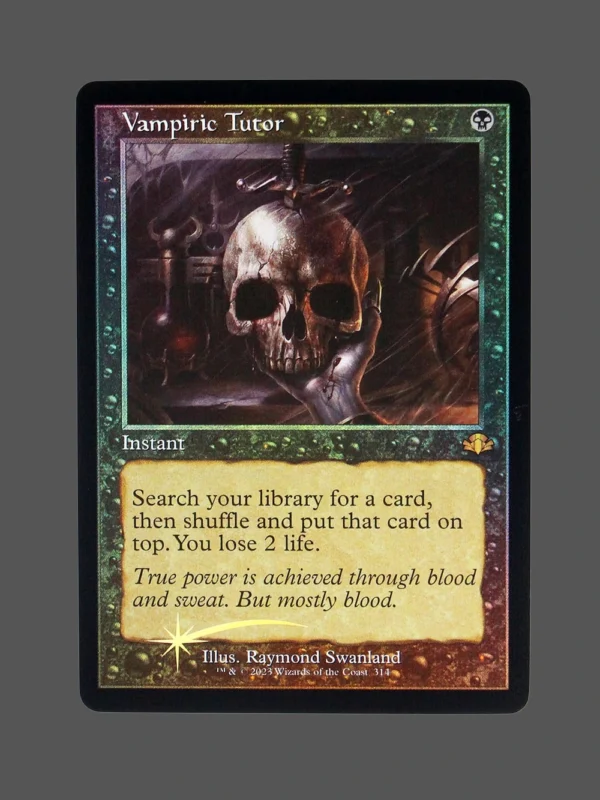 Vampiric Tutor Foil MTG Proxy | The Lost Caverns of Ixalan