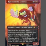 Knuckles the Echidna Foil MTG Proxy | Secret Lairs