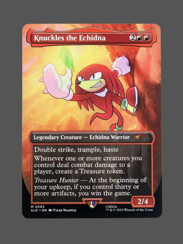 Knuckles the Echidna Holo MTG Proxy | Secret Lair Drop