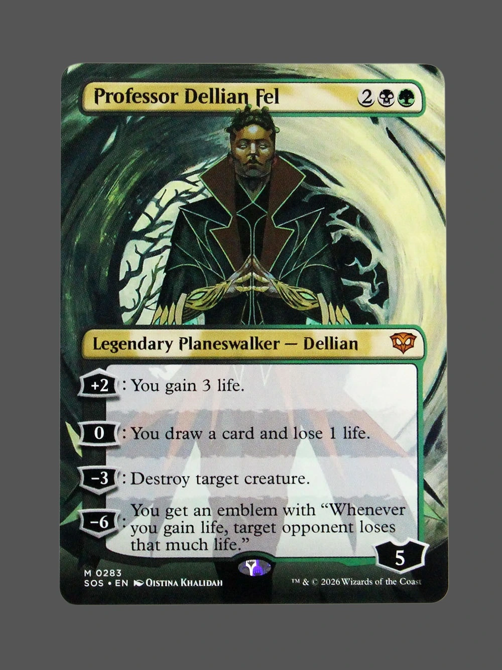 Professor Dellian Fel Holo MTG Proxy | Secret Lair Professor Dellian Fel Holo MTG Proxy | Secret Lair