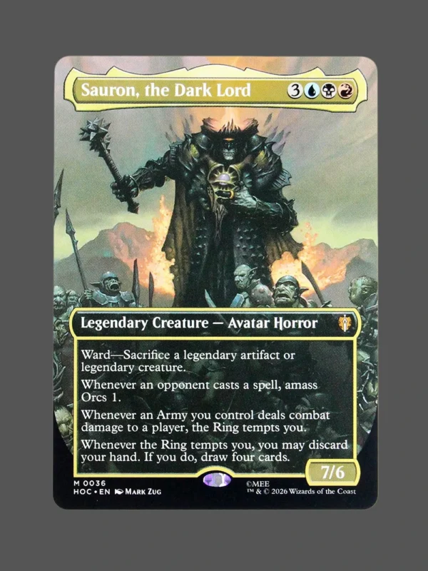 Sauron, the Dark Lord Holo MTG Proxy | Hour of Devastation