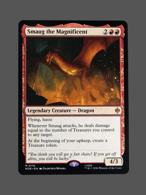 Smaug the Magnificent Holo MTG Proxy | Hobbit